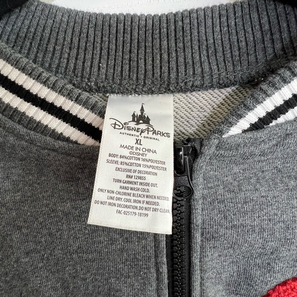 Mickey Zip Up Letterman Track Jacket - Picture 3 of 4